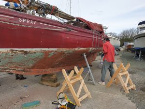 Scraping the hull