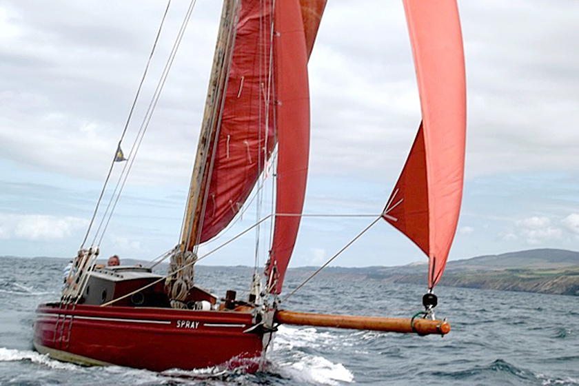 Spray under sail